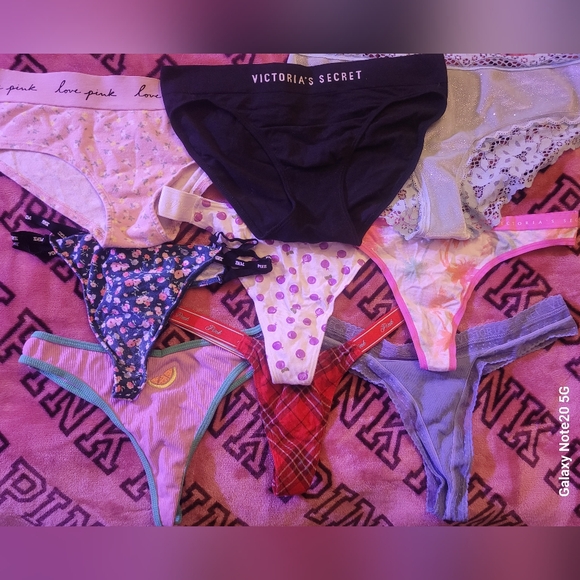 Victoria's Secret and PINK Panty Bundle Of 9 - Picture 1 of 14